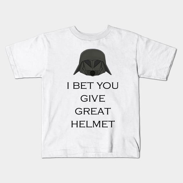 Dark Helmet Kids T-Shirt by carnifags